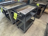 METAL UTILITY CART ON CASTERS
