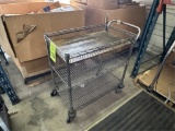 METAL UTILITY CART ON CASTERS