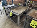 PLASTIC UTILITY CART ON CASTERS
