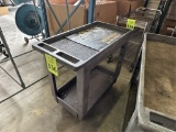 PLASTIC UTILITY CART ON CASTERS
