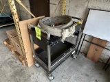 METAL UTILITY CART WITH VARIOUS STRAPS