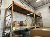 CONTENTS OF (2) SECTIONS OF PALLET RACKING