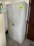 2-DOOR METAL STORAGE CABINET