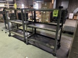 METAL RACKS ON CASTERS