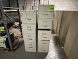 (1) 4-DRAWER AND (1) 5-DRAWER METAL FILING