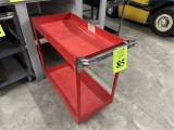 METAL UTILITY CART ON CASTERS