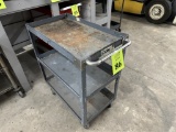 METAL UTILITY CART ON CASTERS