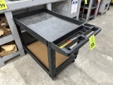 PLASTIC UTILITY CART ON CASTERS