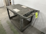PLASTIC UTILITY CART ON CASTERS