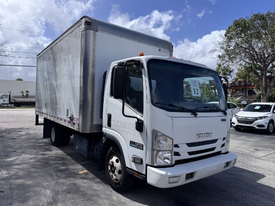 2015 ISUZU NPR ECO MAX DIESEL 16' BOX TRUCK (PICK-UP LOCATION: POMPANO BEACH, FL)