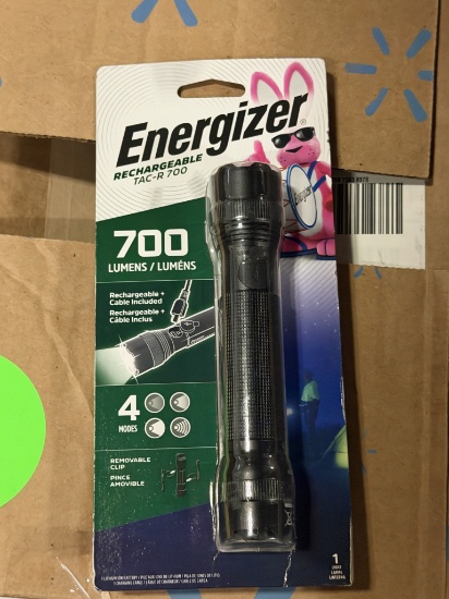 ENERGIZER RECHARGEABLE TAC-R 700 FLASHLIGHTS (NEW)