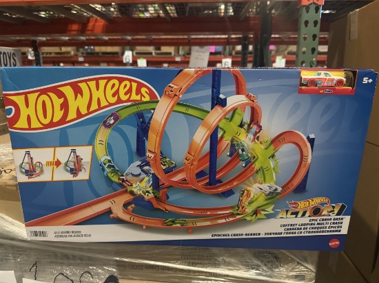 HOT WHEELS ACTION EPIC CRASH DASH TRACK SET (NEW)