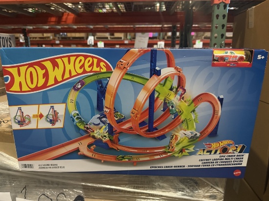 HOT WHEELS ACTION EPIC CRASH DASH TRACK SET (NEW)
