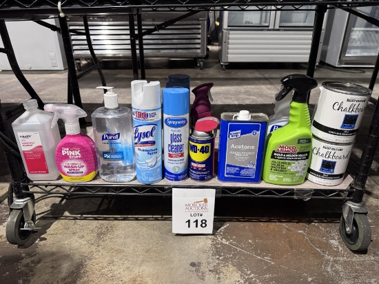 LOT CONSISTING OF ASSORTED CLEANING SUPPLIES