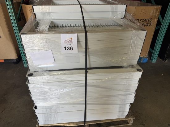 Assorted Size Plastic Ventilated Shelving Units