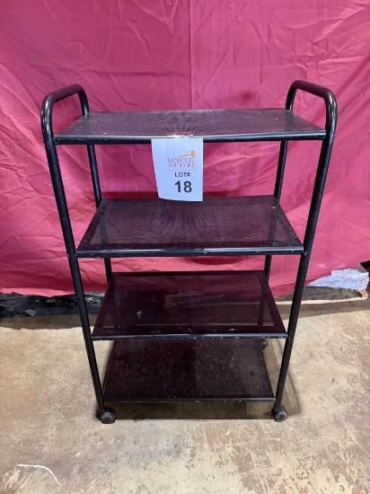 3-TIER METAL ROLLING CART
