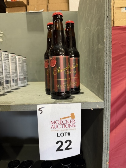 Lot Consisting Of (5) Chocolate Soda W/ Strawberry