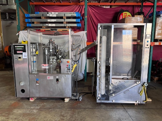 KALIX TUBE LINE FILLER MACHINE, MODEL: KX801 AND KALIX CHARGEUR FEEDER, MODEL: 9705,