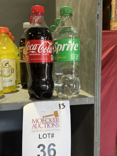 LOT CONSISTING OF (13) ASSORTED SODA BOTTLES