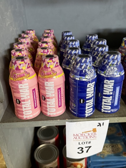 LOT CONSISTING OF (21) TOTAL WAR PRE-WORKOUT DRINK