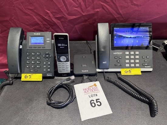 LOT CONSISTING OF YEALINK PHONES & ACCESSORIES
