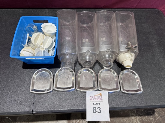 Lot Consisting Of Sweets/Toppings Dispensers