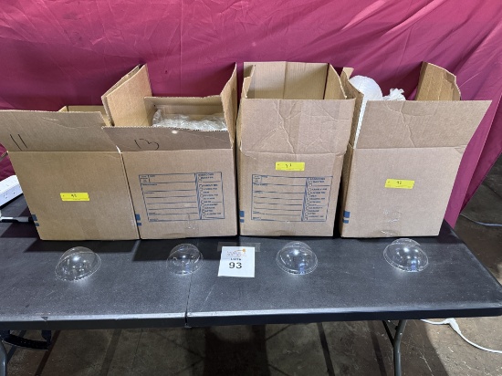 LOT CONSISTING OF ASSORTED PET DOME LIDS