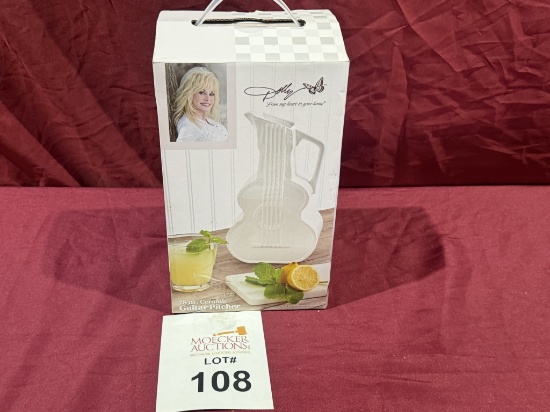 DOLLY 78 OZ CERAMIC GUITAR PITCHER (NEW)