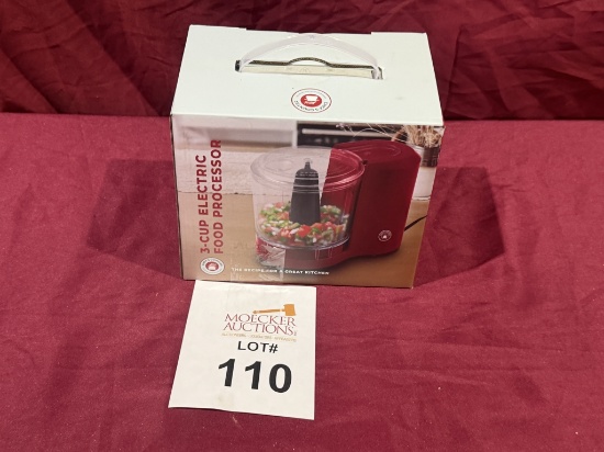 CHEF'S COUNTER 3 CUP ELECTRIC FOOD PROCESSOR (NEW)