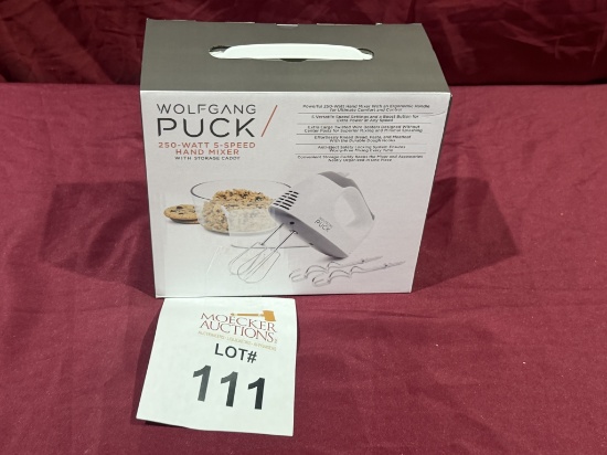 Wolfgang Puck 250-Watt 5-Speed Hand Mixer (New)