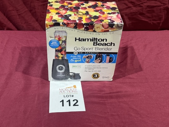HAMILTON BEACH GO SPORT BLENDER (NEW)