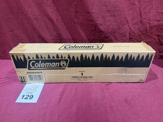 COLEMAN COMPACT FOLDING TABLE (NEW)