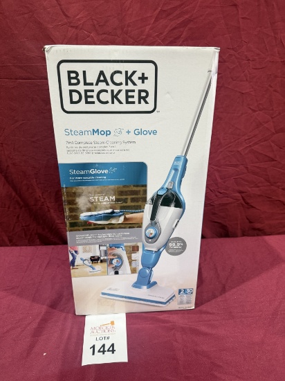 BLACK & DECKER STEAMMOP + GLOVE (NEW)