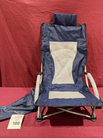 LOW PROFILE CAMPING BEACH FOLDABLE CHAIR (NEW)