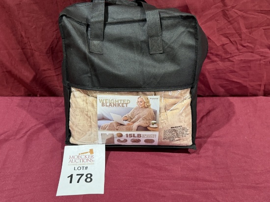 KINGWORTH HOME CARE 15 LBS. WEIGHTED BLANKET (NEW)