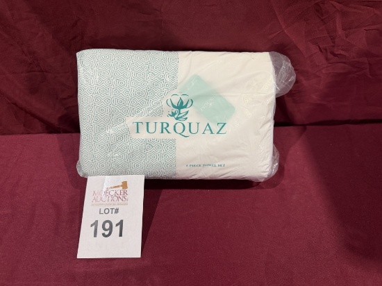 TURQUAZ 8 PC TOWEL SET (NEW)