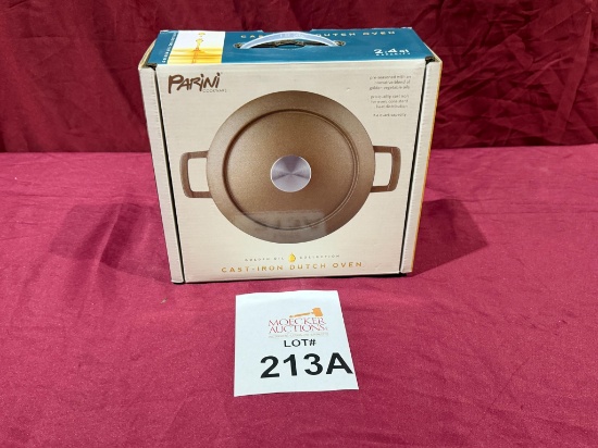 PARINI COOKWARE CAST-IRON DUTCH OVEN (NEW)