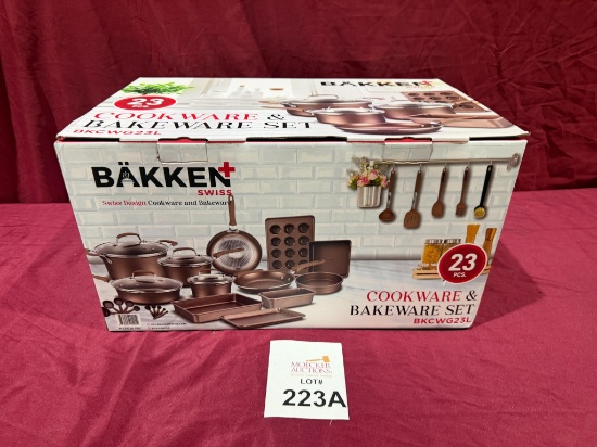 BAKKEN SWISS COOKWARE & BAKEWARE SET 23 PC (NEW)
