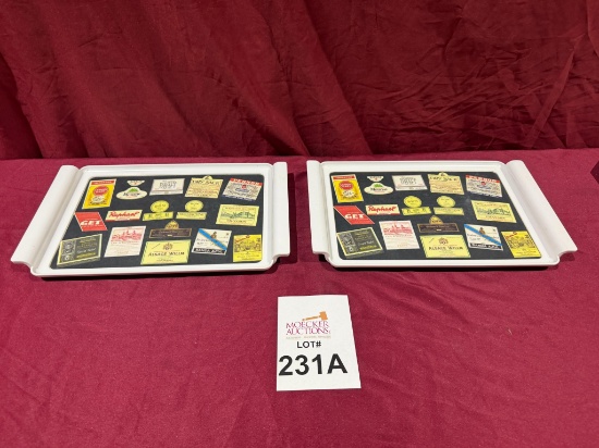 DECORATIVE SERVING TRAYS 10" X 16" (NEW)