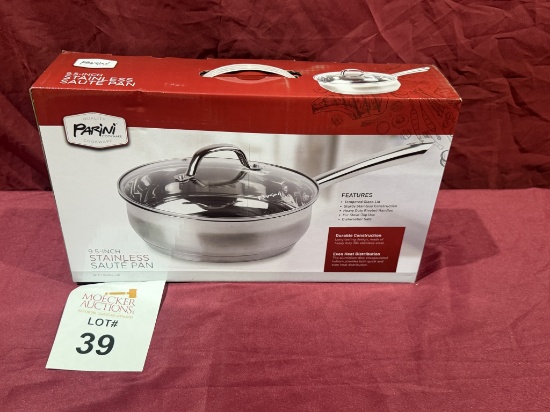 Parini Cookware 9.5" Stainless Sauté Pan (New)