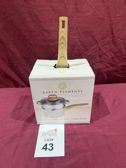 EARTH ELEMENTS 2.5 QT SAUCE POT (NEW)