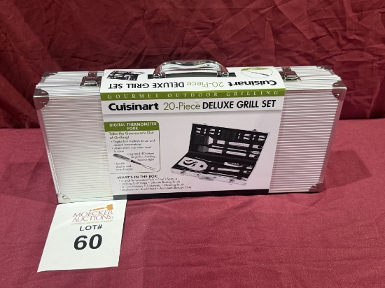 CUISINART 20 PC DELUXE GRILL SET W/CASE (NEW)