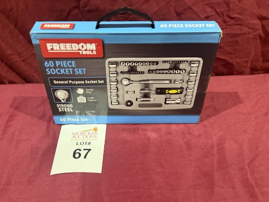 FREEDOM TOOLS 60 PC SOCKET SET (NEW)