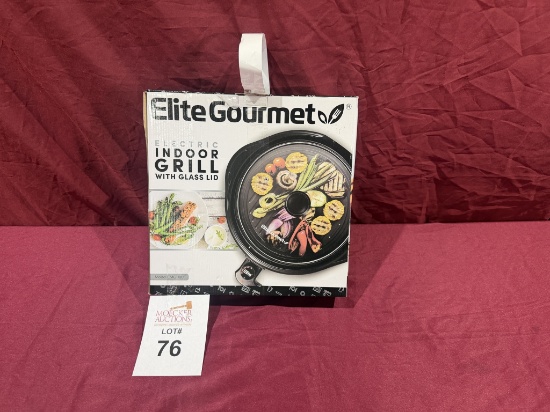 ELITE GOURMET ELECTRIC INDOOR GRILL (NEW)