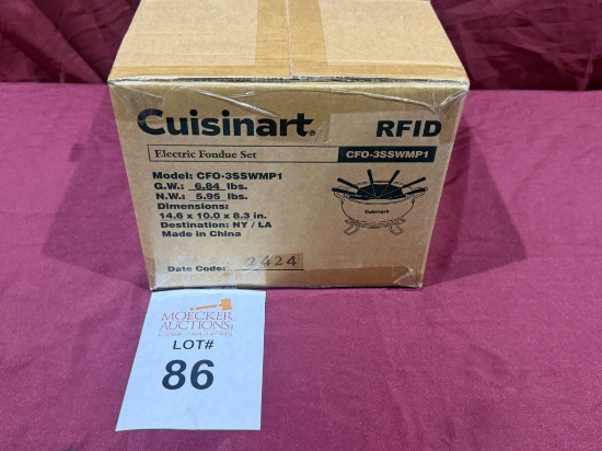 CUISINART ELECTRIC FONDUE SET (NEW)