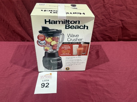 HAMILTON BEACH WAVE CRUSHER BLENDER (NEW)