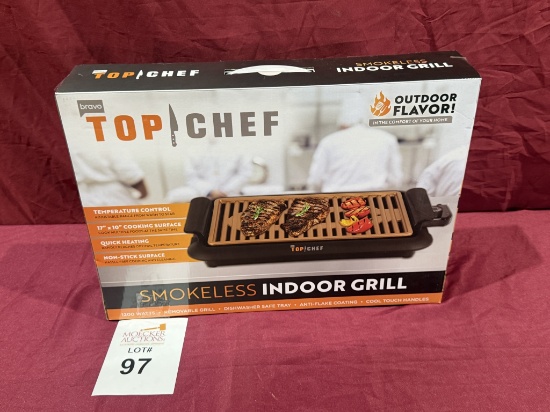 BRAVO TOP CHEF SMOKELESS INDOOR GRILL (NEW)