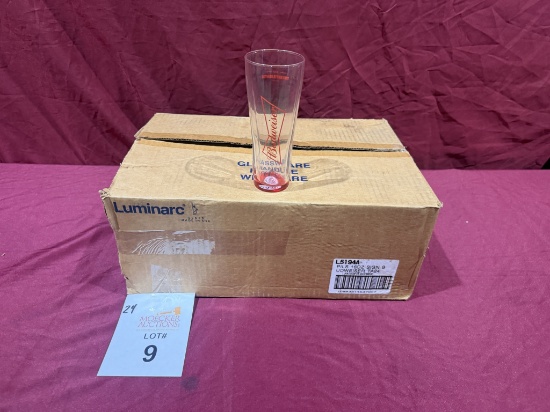 Luminarc Budweiser 16 Oz Pilsner Glasses (New)