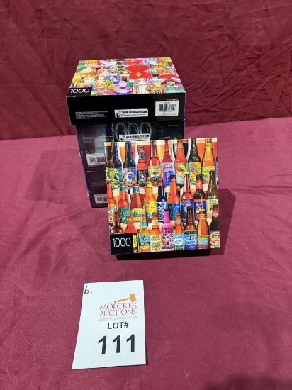 CRAFT BEER BOTTLES 1000 PCS PUZZLE (NEW)