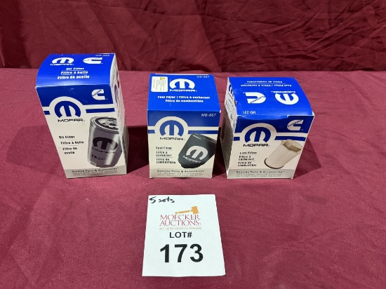 SETS OF MOPAR OIL FILTERS AND FUEL FILTERS (NEW)